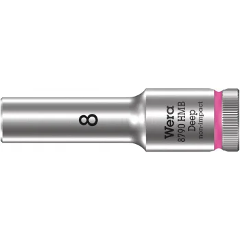 Wera 8790 HMB Derin Lokma, 3/8 Soketli, 8 x 64 mm
