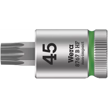 Wera 8767 B HF TORX® Uçlu Zyklop Lokma Bits, 3/8 Soketli, Tutma Fonksiyonlu, TX 45 x 38.5 mm