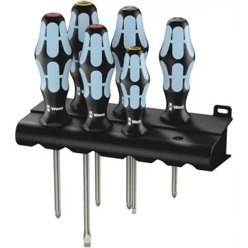 Wera 3334/3350/3355/6 Tornavida Seti, Paslanmaz + Raf