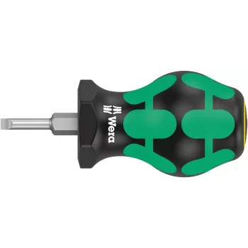 Wera 335 Stubby/Topaç/Karbüratör Tornavidası, 0.6 x 3.5 x 24.5 mm