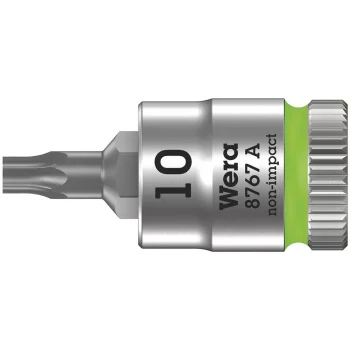 Wera 8767 A TORX® Uçlu Zyklop Lokma Bits, 1/4 Soketli, TX 10 x 28 mm