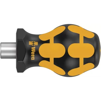 Wera 809/1 ESD Stubby/Topaç Bits Tutuculu Tornavida, Segmanlı, 1/4 x 54 mm