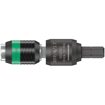 Wera 889/4/1 F Pistol Saplı Torklu Tornavidaları için Rapidaptor Serbest Dönüşlü Bits Tutucu, 1/4 x 64 mm