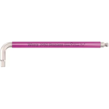 Wera 3950 SPKL Renkli Emperyal Allen Anahtar, inç, Paslanmaz, 5/16 x 195 mm