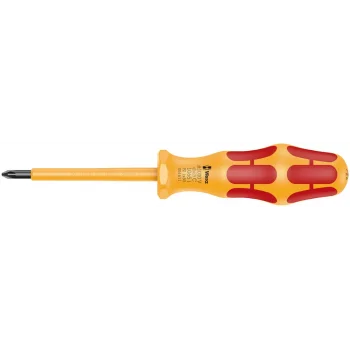 Wera 1065 i PZ VDE Yalıtımlı Kraftform Pozidriv Tornavida, PZ 1 x 80 mm