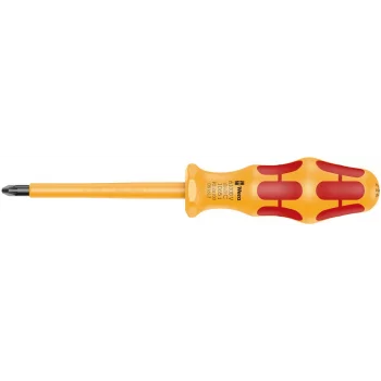 Wera 1065 i PZ VDE Yalıtımlı Kraftform Pozidriv Tornavida, PZ 2 x 100 mm