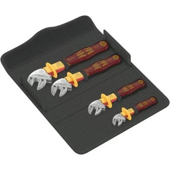 Wera 6004 Joker VDE 4 Set 1 VDE Yalıtımlı Kendinden Ayarlı Açık Ağız Kurbağacık Anahtar Seti