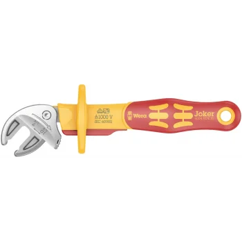 Wera 6004 Joker VDE XS VDE Yalıtımlı, Kendinden Ayarlı Açık Ağız Kurbağacık Anahtar, 7-10 x 1/4-3/8 x 119 mm