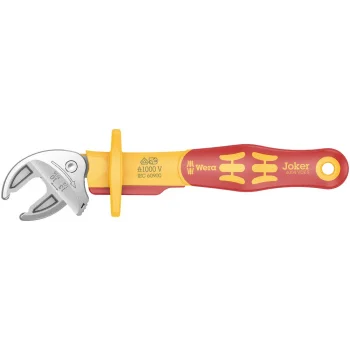 Wera 6004 Joker VDE S VDE Yalıtımlı, Kendinden Ayarlı Açık Ağız Kurbağacık Anahtar, 10-13 x 7/16-1/2 x 155 mm