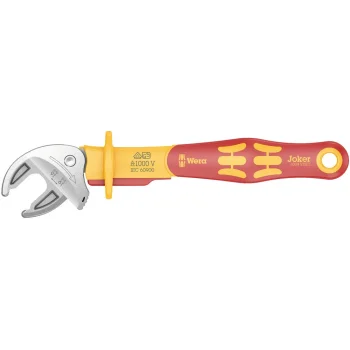 Wera 6004 Joker VDE L VDE Yalıtımlı Kendinden Ayarlı Açık Ağız Kurbağacık Anahtar, 16-19 x 5/8-3/4 x 226 mm