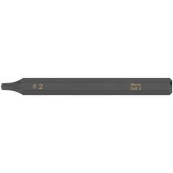 Wera 868 S Darbeli Tornavida için Kare Bits, # 2 x 70 mm