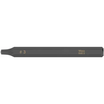 Wera 868 S Darbeli Tornavida için Kare Bits, # 3 x 70 mm