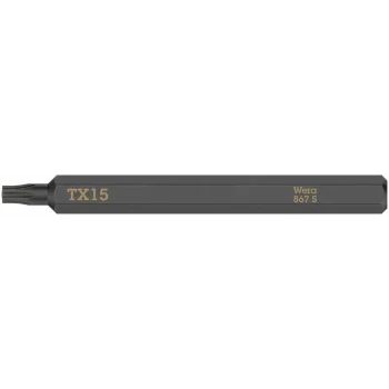 Wera 867 S Darbeli Tornavidalar için TORX® Bits, TX 15 x 70 mm