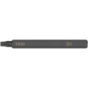 Wera 867 S Darbeli Tornavidalar için TORX® Bits, TX 20 x 70 mm