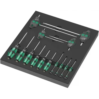 Wera 9712 Özel Kesim Süngerli TORX® HF Tornavida Set 1