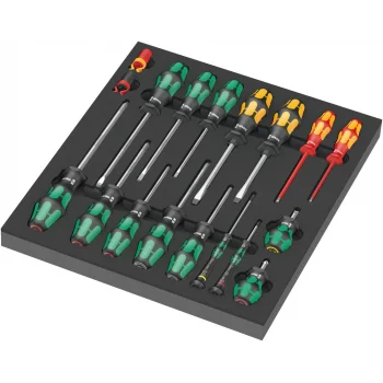 Wera 9710 Özel Kesim Süngerli Tornavida Set 1