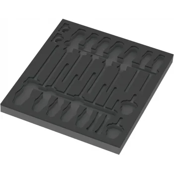 Wera 9810 Özel Kesim Sünger, Tornavida Set 1 için, boş, 344 x 30 x 392 mm
