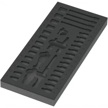 Wera 9820 Özel Kesim Sünger, 8000 A Zyklop Cırcır 1/4 Set 1 için, boş, 172 x 30 x 392 mm