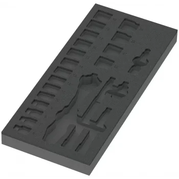 Wera 9821 Özel Kesim Sünger, 8000 B Zyklop Cırcır 3/8 Set 1 için, boş, 172 x 30 x 392 mm