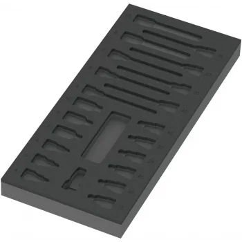 Wera 9823 Özel Kesim Sünger, Zyklop B 3/8 Lokma Bits Set 1 için, boş, 172 x 30 x 392 mm
