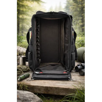 Alveta Outdoor Kamp Sırt Çantası Su Geçirmez Trekking Dağcılık Hiking Dayanıklı Çok Bölmeli Siyah
