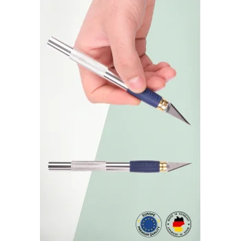 Alveta Hobi Gravür Çelik Kalem Neşter Lutz Maket Bıçağı