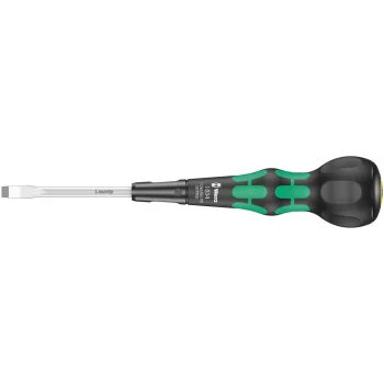 Wera 1834 Kraftform BallGrip/Yumru Saplı Düz Tornavida, 1 x 6 x 100 mm