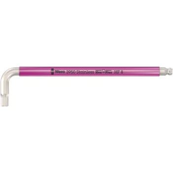 Wera 3950 SPKL HF Renkli Allen Anahtar, metrik, Paslanmaz, Tutma Fonksiyonlu, 8 x 195 mm