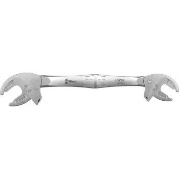 Wera 6006 Joker M/L Kendinden Ayarlı Çift Açık Ağız Kurbağacık Anahtar, 13-16 x 1/2-5/8 x 16-19 x 5/8-3/4 x 239.4 mm