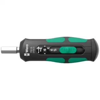 Wera 7515 Kraftform Safe-Torque Speed Torklu Tornavida, 2-6 Nm, 1/4 x 2.0 Nm x 3.0 Nm x 4.0 Nm x 5.0 Nm x 6.0 Nm x 147.5 mm