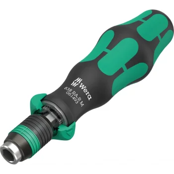 Wera 838 RA R M Bits Tutuculu Cırcırlı Tornavida, 1/4, 1/4 x 123.5 mm