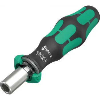 Wera 838 RA S Bits Tutuculu Tornavida Cırcırlı, 1/4, 1/4 x 102 mm