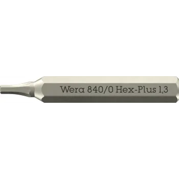 Wera 840/0 Hex-Plus Micro bits altıgen soketli vidalar için, 1.3 x 30 mm