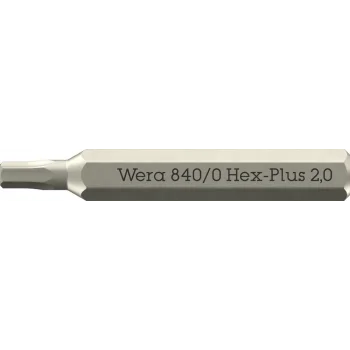 Wera 840/0 Hex-Plus Micro bits altıgen soketli vidalar için, 2 x 30 mm