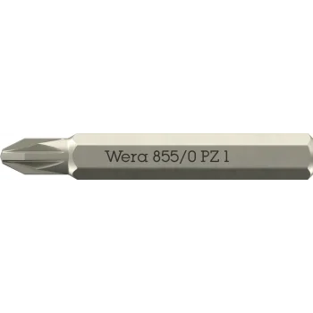Wera 855/0 Micro bits Pozidriv vidalar, PZ 1 x 30 mm