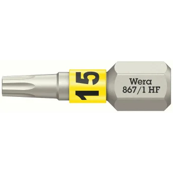Wera 867/1 TORX® HF Bits, Tutma Fonksiyonlu, TX 15 x 25 mm