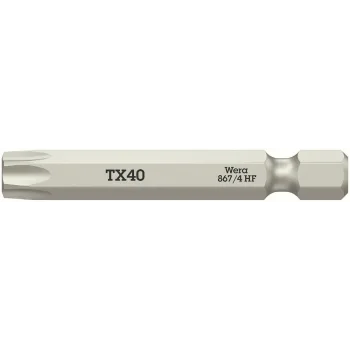 Wera 867/4 TORX® HF Bits, Tutma Fonksiyonlu, TX 40 x 50 mm