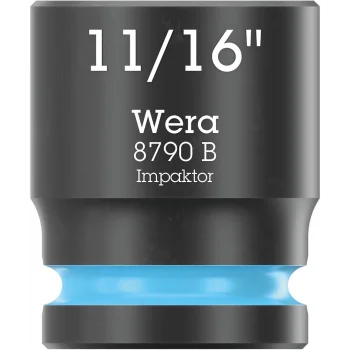 Wera 8790 B Impaktor Lokma, 3/8 Soketli, 11/16 x 30 mm