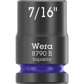 Wera 8790 B Impaktor Lokma, 3/8 Soketli, 7/16 x 30 mm