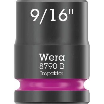 Wera 8790 B Impaktor Lokma, 3/8 Soketli, 9/16 x 30 mm