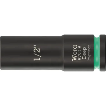 Wera 8790 B Impaktor Derin Lokma, 3/8 soketli, 1/2 x 63 mm