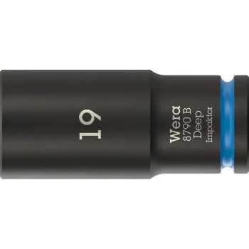 Wera 8790 B Impaktor Derin Lokma, 3/8 soketli, 19 x 63 mm