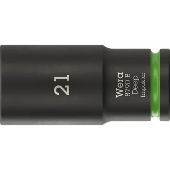Wera 8790 B Impaktor Derin Lokma, 3/8 soketli, 21 x 63 mm