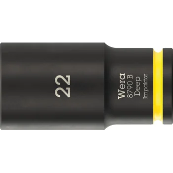 Wera 8790 B Impaktor Derin Lokma, 3/8 soketli, 22 x 63 mm