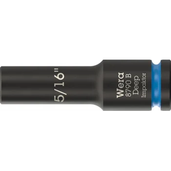Wera 8790 B Impaktor Derin Lokma, 3/8 soketli, 5/16 x 63 mm