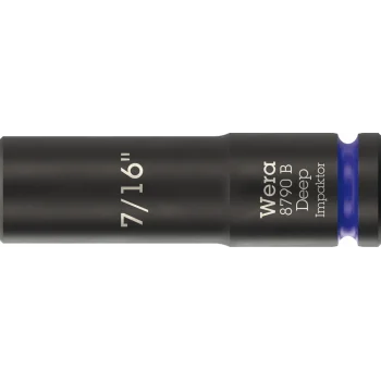 Wera 8790 B Impaktor Derin Lokma, 3/8 soketli, 7/16 x 63 mm