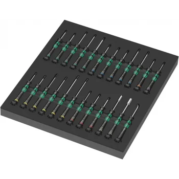 Wera 9715 Özel Kesim Sünger Kraftform Micro Tornavida Set 1