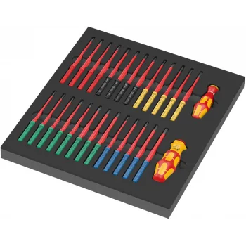 Wera 9751 Özel Kesim Sünger Kraftform Kompakt VDE Set 1