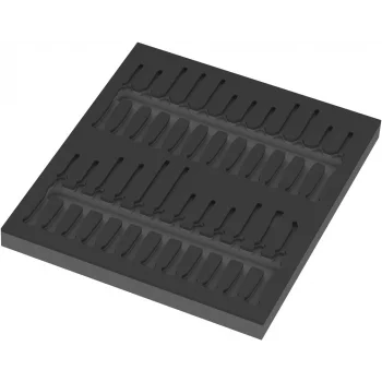 Wera 9815 Özel Kesim Sünger Kraftform Mikro Tornavida Set 1, boş, 344 x 30 x 392 mm
