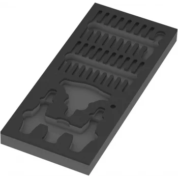 Wera 9852 Özel Kesim Sünger Kraftform Kompakt Cırcırlı Set 1, boş, 172 x 30 x 392 mm